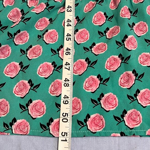 DOKOTOO Women's Maxi Dress Green Floral Long Sleeve Size Small Pullover Boho - Picture 10 of 10